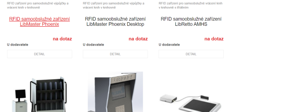 RFID v knihovně na eshopu